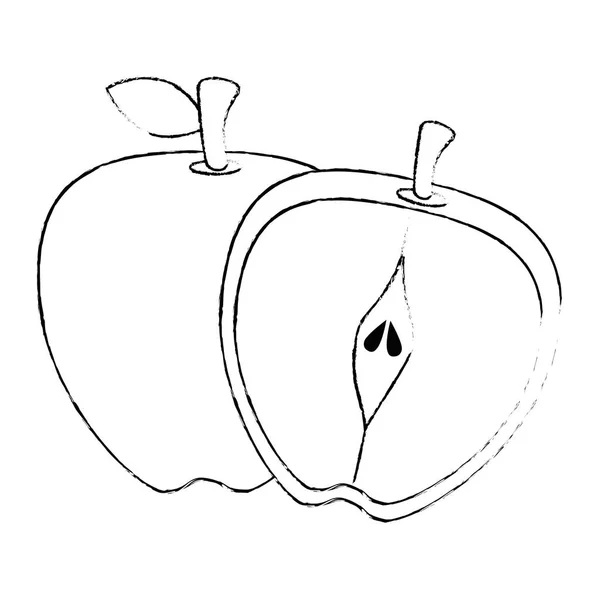Symbol für frische Äpfel — Stockvektor