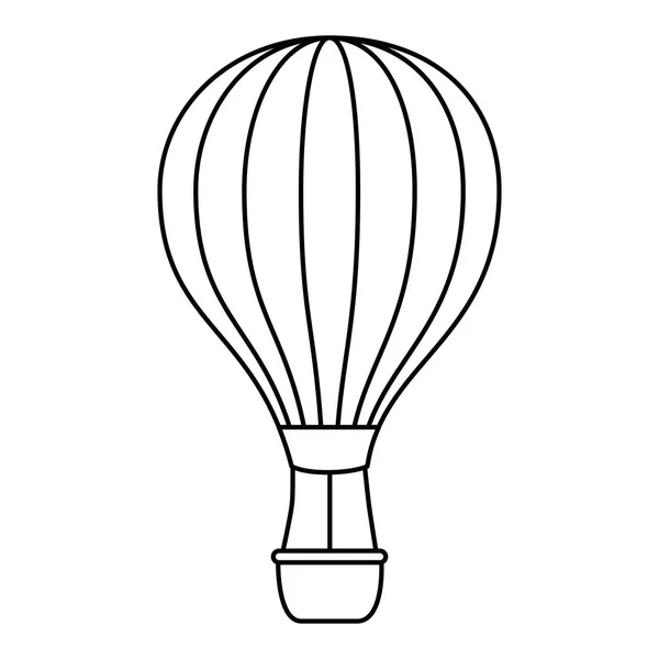Ballon levegő meleg ikon — Stock Vector