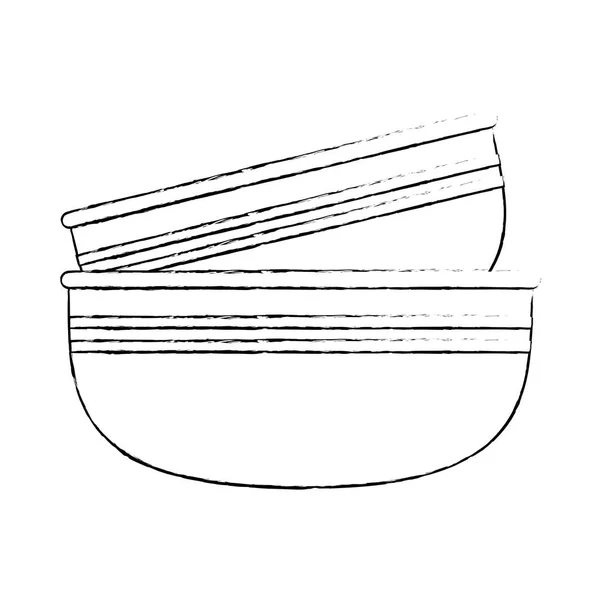 Prázdná ikona kuchyňských nádob — Stockový vektor