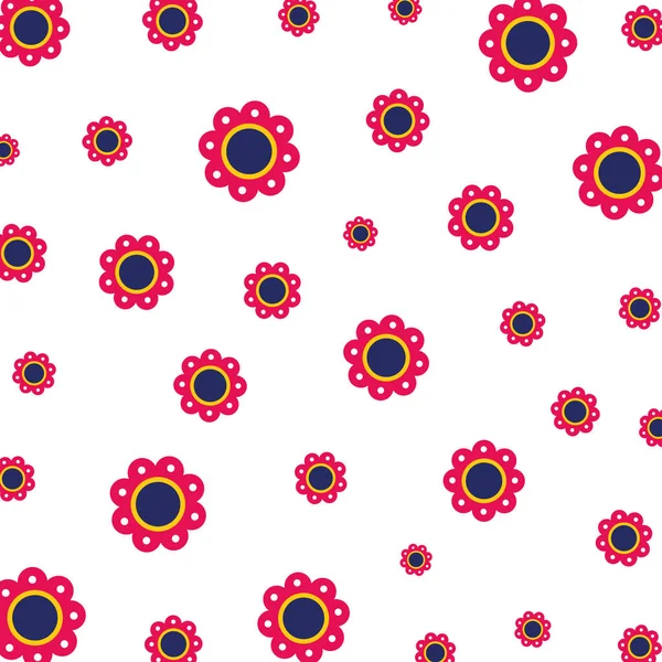 Schöne Blumen Muster Hintergrund — Stockvektor