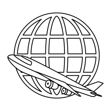 küre gezegen ile uçan uçak