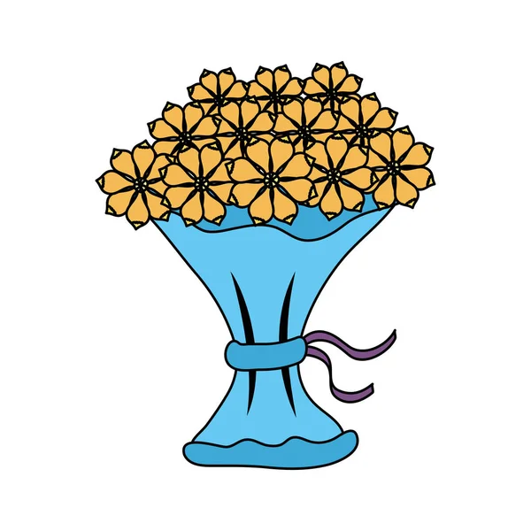 Ramo de flores icono — Archivo Imágenes Vectoriales