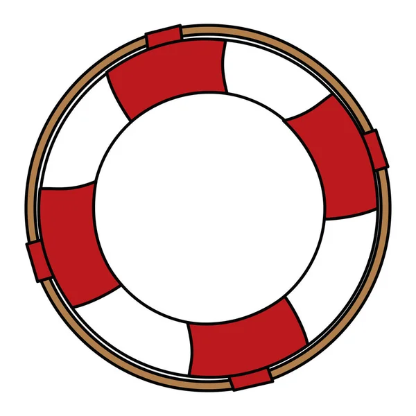 Flutuador salva-vidas ícone isolado —  Vetores de Stock