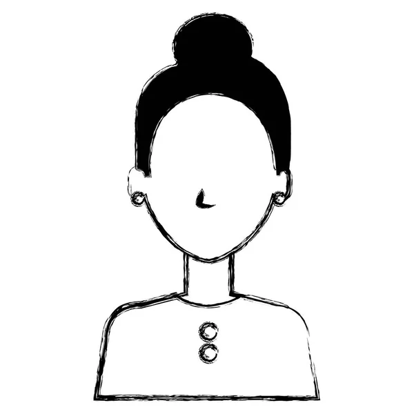 Zakenvrouw avatar karakter pictogram — Stockvector