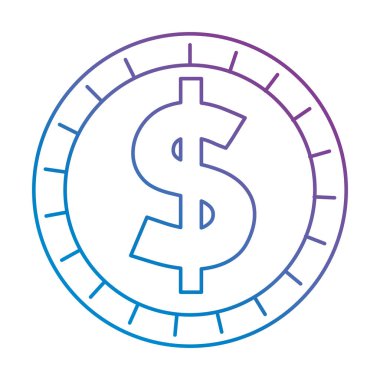 sikke para izole simgesi