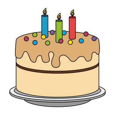 mumlar ile tatlı ve lezzetli pasta