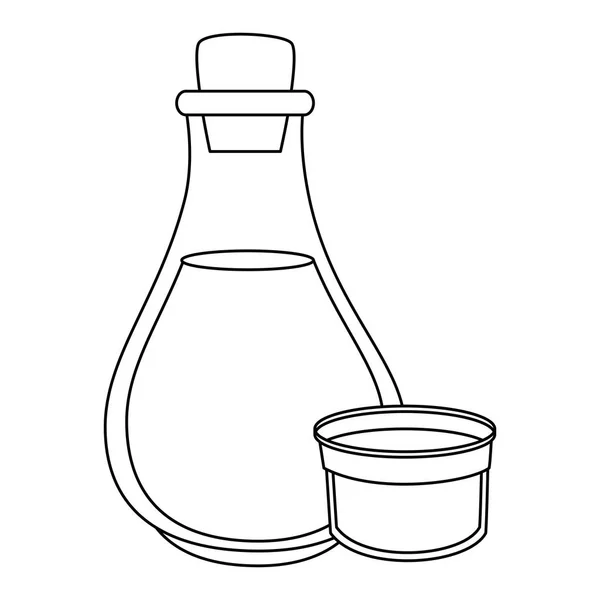 Ikonen för olivoljeflaskor — Stock vektor