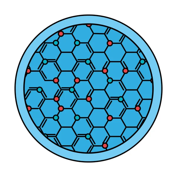 Wissenschaftliche Ikone der Molekularstruktur — Stockvektor