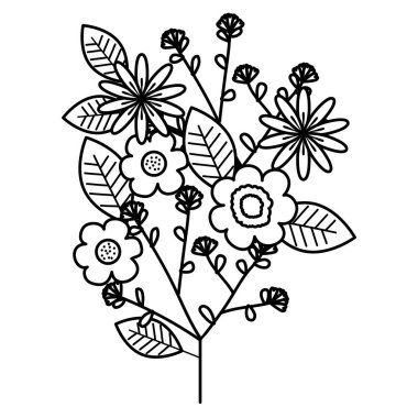 çiçek ve Bahçe dekoratif yaprakları