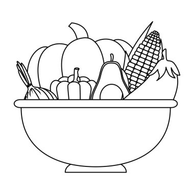 mutfak kasesinde sebze