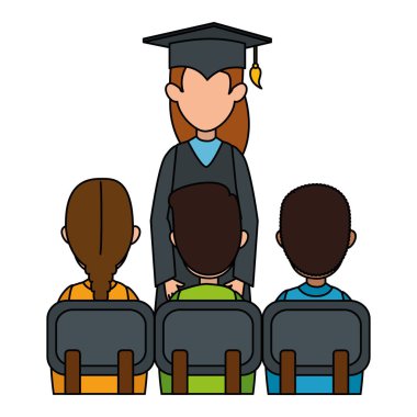 kadın öğrenci öğrenci sınıfı ile mezun