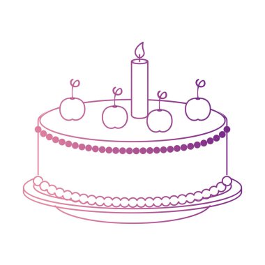 mumlar ile tatlı ve lezzetli pasta