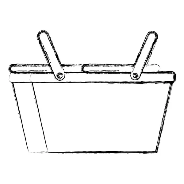 野餐篮空隔离图标 — 图库矢量图片