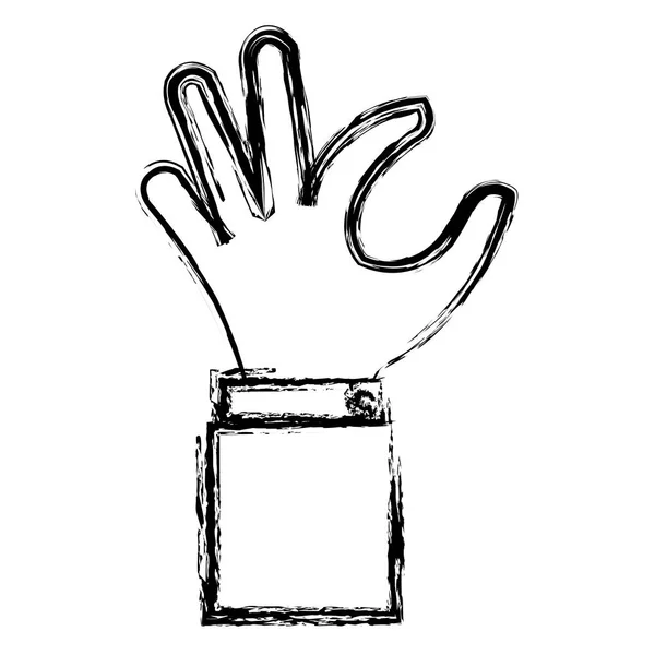 Mano tomando icono aislado — Vector de stock