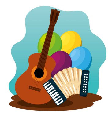 balon ve akordeon ile gitar Imperio Festa