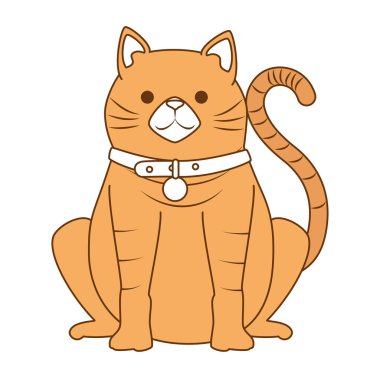 sevimli kedi maskotu karakteri