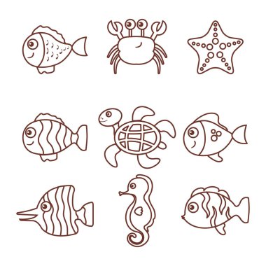 Deniz yaşam tasarım