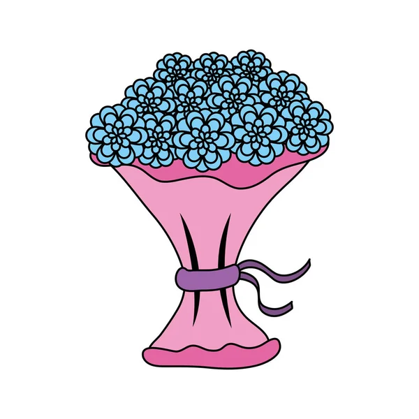 Bouquet di rose icona — Vettoriale Stock
