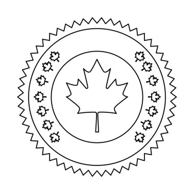 akçaağaç yaprak mühür damga