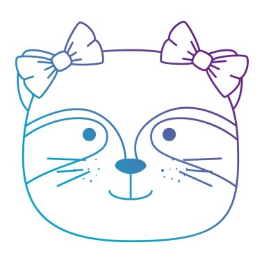 sevimli rakun kadın baş karakter simgesi