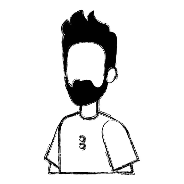 Jovem avatar personagem — Vetor de Stock