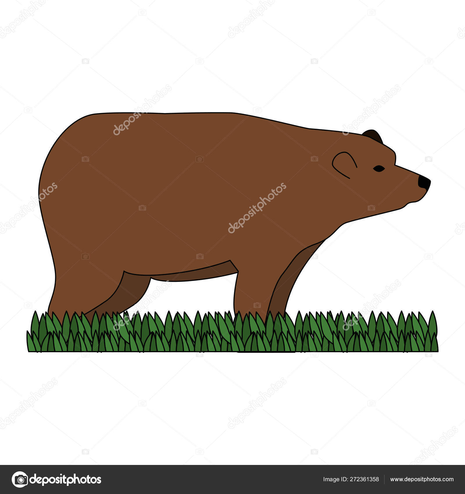 Wild bear grizzly icon Stock Vector Image by ©yupiramos #272361358 Wild bear grizzly icon Stock Vector Image by ©yupiramos #272361358