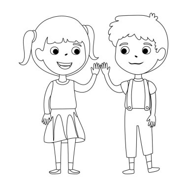 küçük çocuklar çift karakter