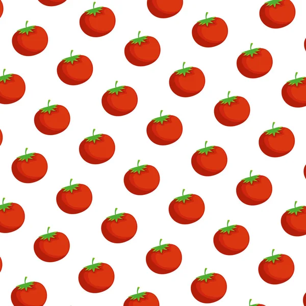 Fresh tomatoes pattern background — Stock Vector