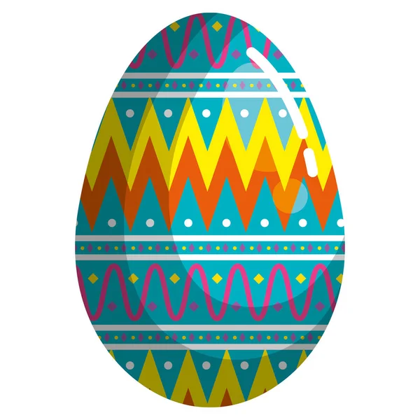 Pintura de huevo decoración de Pascua — Vector de stock