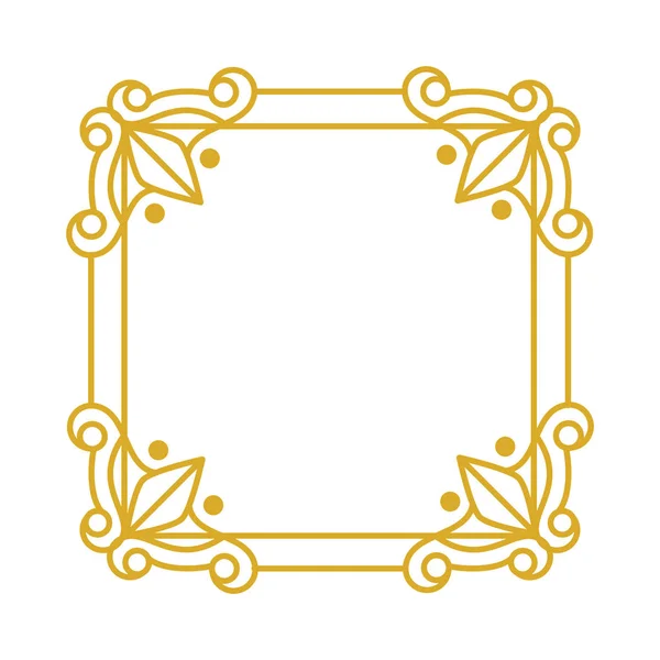 Victrorian elegant frame icoon — Stockvector