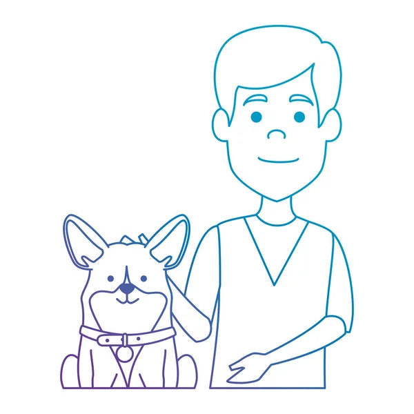 Veterinario médico con carácter avatar perro — Vector de stock