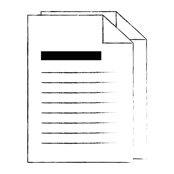 Geïsoleerde pictogram van documenten papier — Stockvector