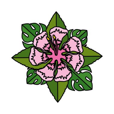 güzel çiçek dekoratif simgesi