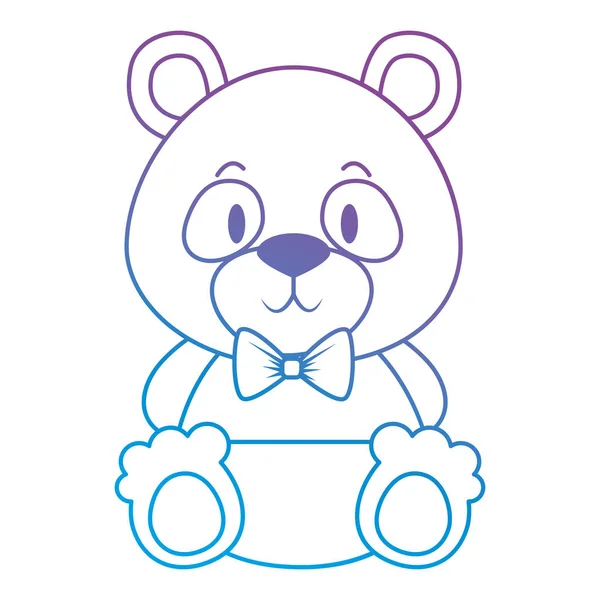 かわいいと愛らしいパンダクマのキャラクター — ストックベクタ