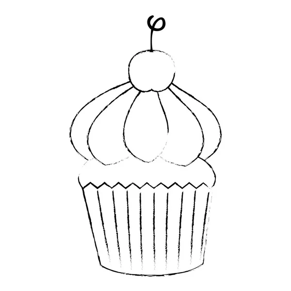 Икона сладкого кекса — стоковый вектор