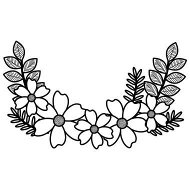 çiçek ve Bahçe dekoratif yaprakları