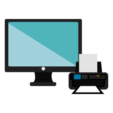 yazıcı ile bilgisayar ekranı