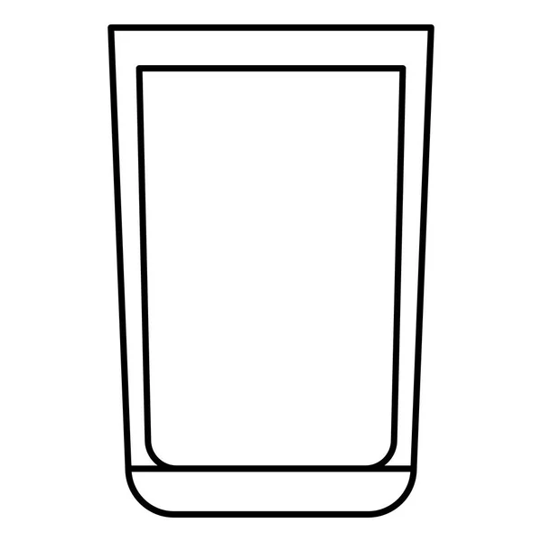 Uísque ícone bebida de vidro — Vetor de Stock