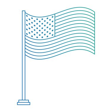 dalgalar ile kutup amerika bayrağı amerika birleşik devletleri bayrağı