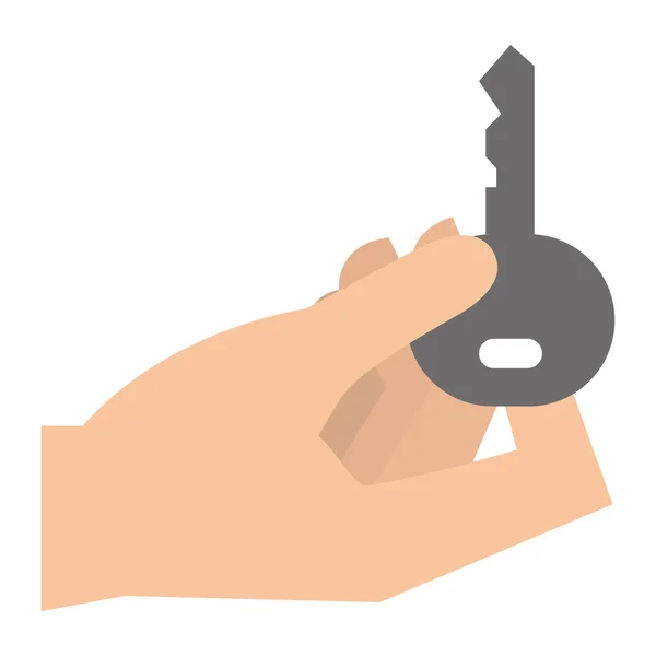 Ręka z ikoną klucza — Wektor stockowy