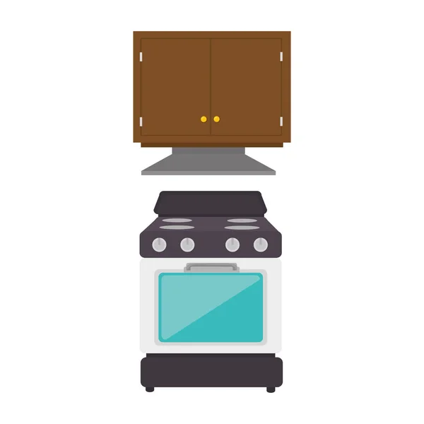 Kitchen oven appliance icon — Stock Vector