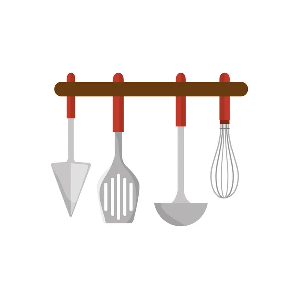 Set Bestecke hängen Symbole — Stockvektor