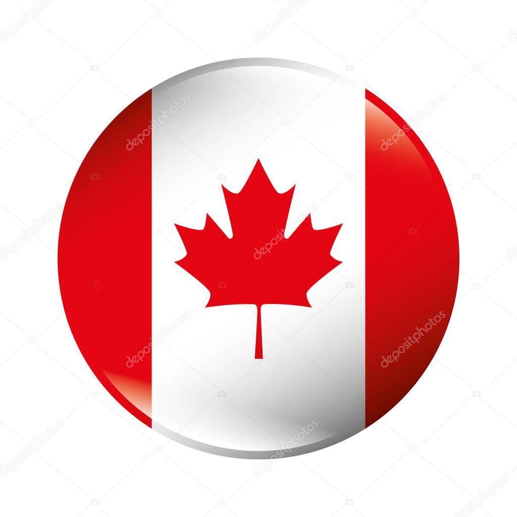 canadian flag emblem icon