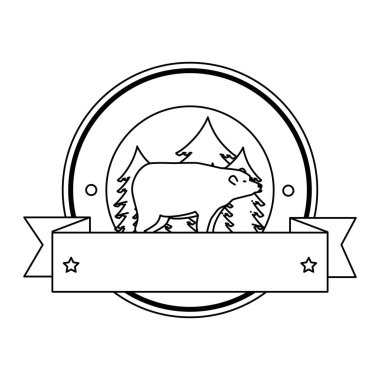 vahşi ayı grizzly simgesi