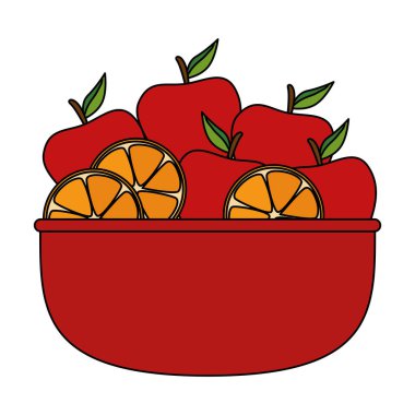 taze meyve sağlıklı gıda ile kase