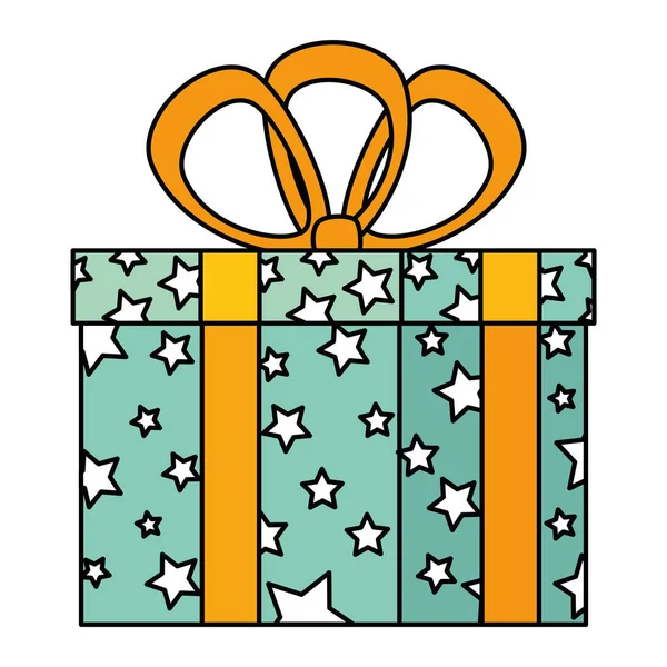 Gift box present icon — Stock Vector