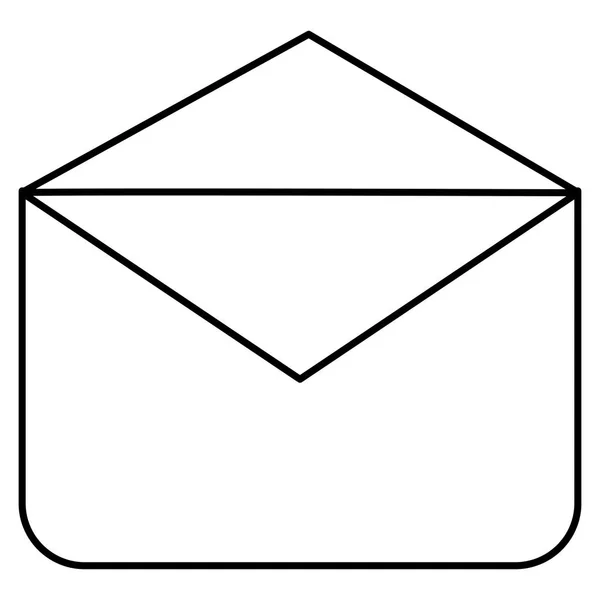 Изолированный значок почты конверта — стоковый вектор
