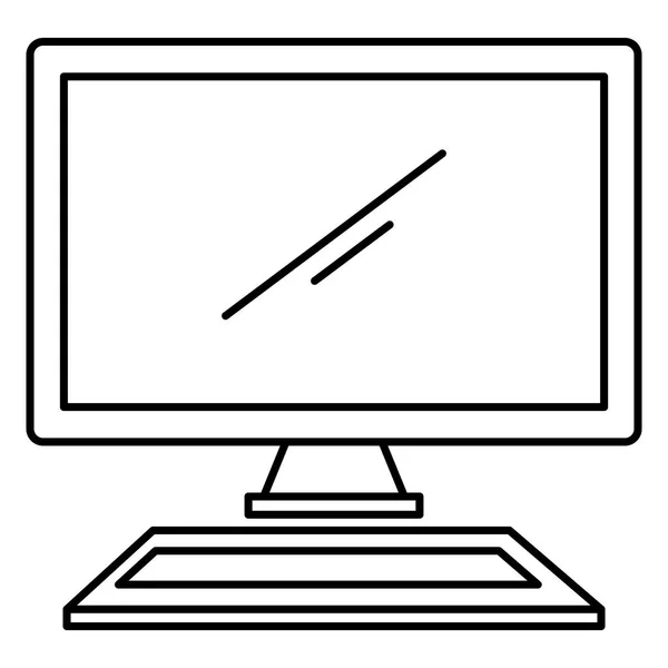 Computer-Desktop-Ikone — Stockvektor