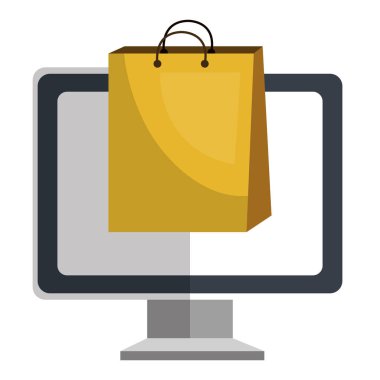 Monitör bilgisayar ile elektronik ticaret