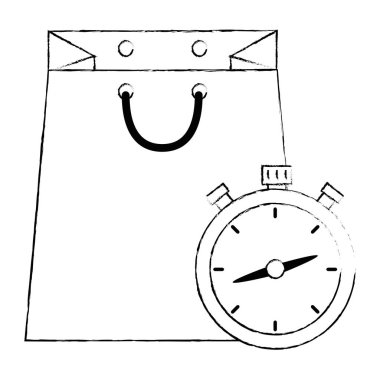 kronometreile alışveriş çantası